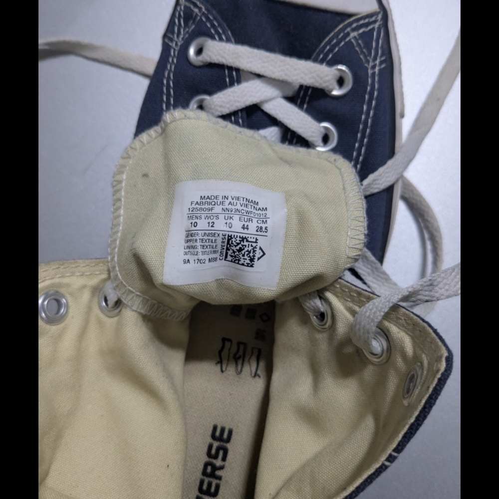 Converse Navy High-Top Sneakers